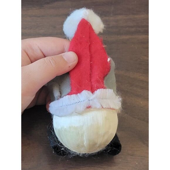 Handmade satin Mouse Santa hat ornament Xmas decor - Picture 4 of 4